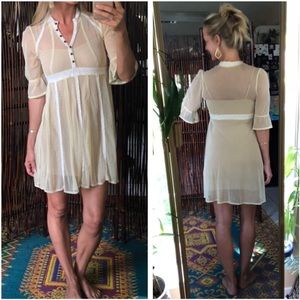 NWOT Free People Vintage Lace Mini Dress